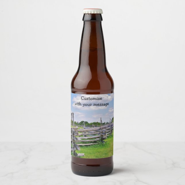 Texas Rails Weinetikett Bierflaschenetikett (Vorderseite)