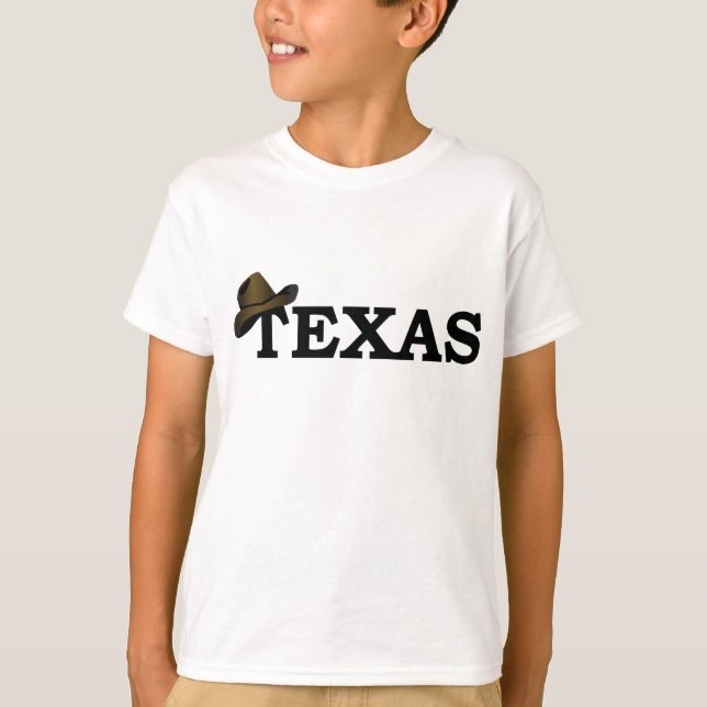 Texas Rancher Cowboy Hat Kids T - Shirt (Vorderseite)