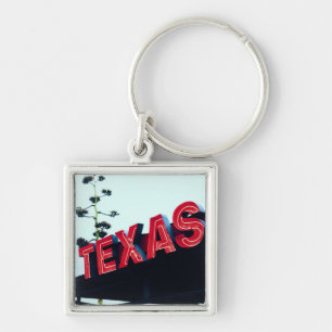 Texas Red Neon Lights USA Schlüsselanhänger