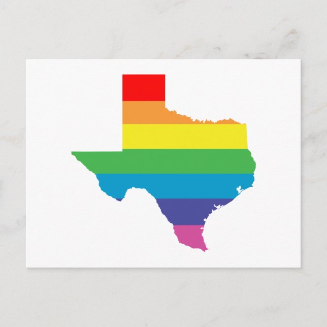 texas Regenbogen Postkarte (Vorderseite)