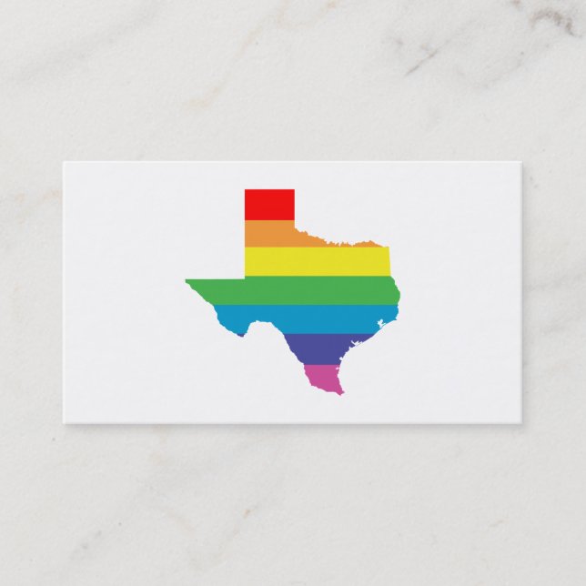 Texas-Regenbogen Visitenkarte (Vorderseite)
