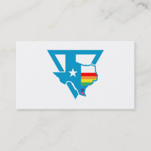 Texas-Regenbogendreieck Visitenkarte