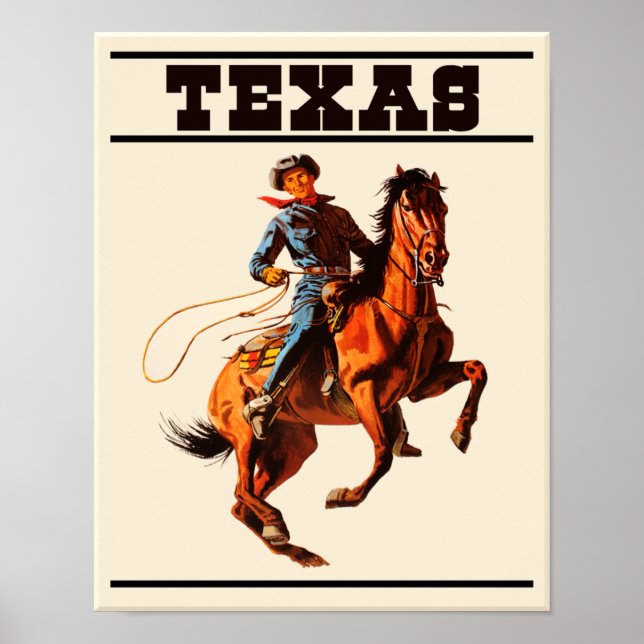Texas Reiseplakat Poster (Vorne)