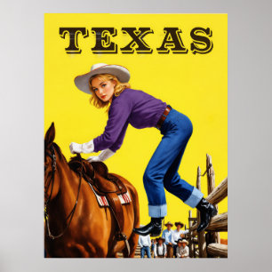 Texas Reiseplakat Poster