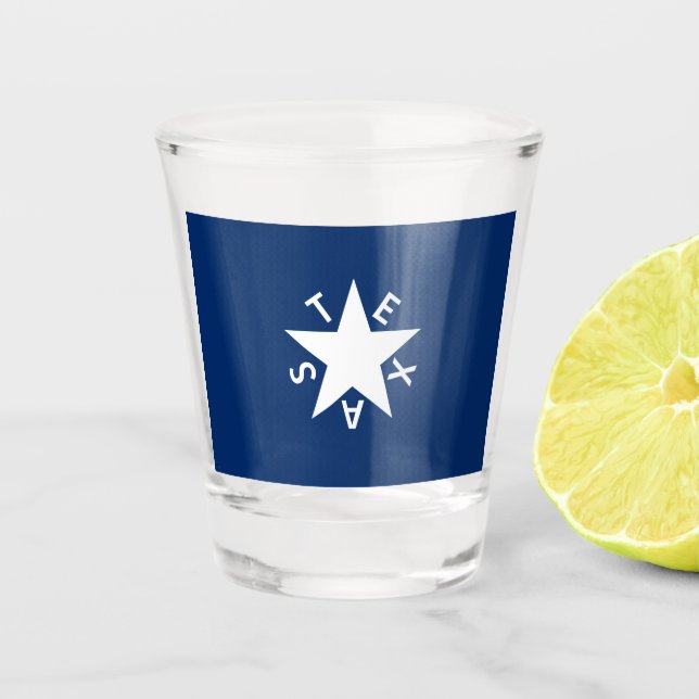 Texas Republic Flag Shootglas Schnapsglas (Vorderseite)
