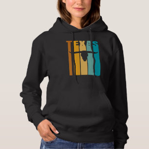 Texas Retro Picture Coole Silhouette Langornkuh S Hoodie