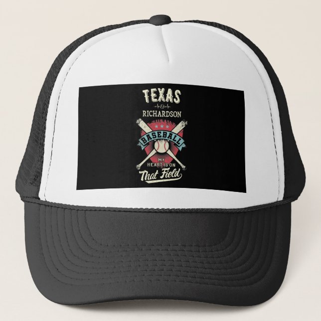 Texas Richardson Baseball Truckerkappe (Vorderseite)