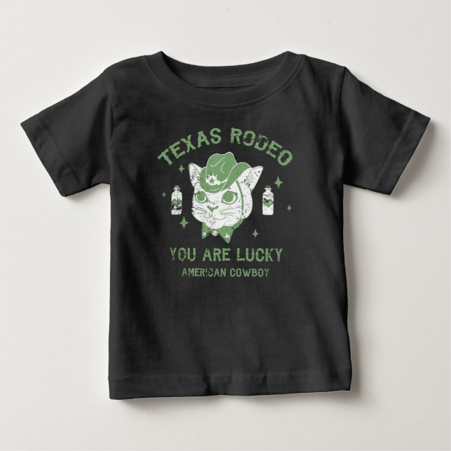 Texas Rodeo, Sie haben Glück, niedlicher T - Shirt (Vorderseite)