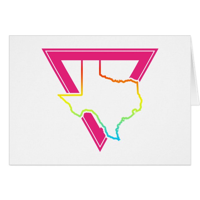 Texas-Rosa-Dreieck (Vorderseite (Horizontal))