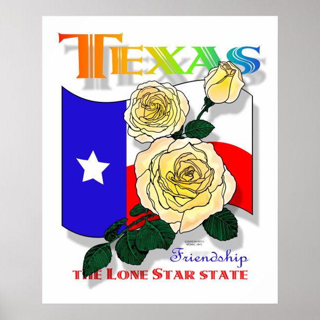 Texas Rose Superposter Poster (Vorne)