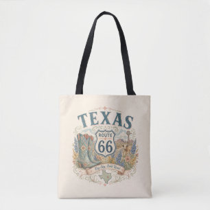 Texas Route 66 Cowgirl-Roadtrip im Western-Stil Tasche