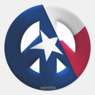 Texas Runder Aufkleber
