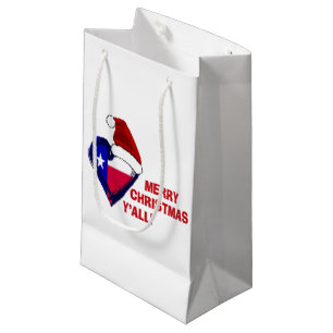 Texas Santa - Frohe Weihnachten Y'all! Kleine Geschenktüte