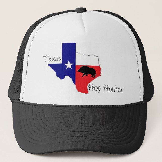 Texas-Schwein-Jäger-Hut Truckerkappe (Vorderseite)