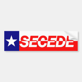 Texas SECEDE Autoaufkleber