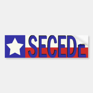 Texas SECEDE Autoaufkleber