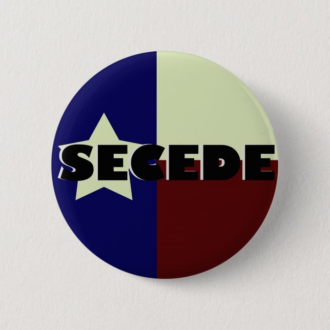 TEXAS SECEDE KNOPF BUTTON (Vorderseite)