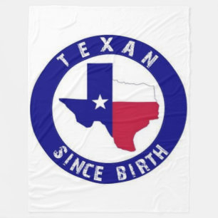 TEXAS SEIT GEBURT FLEECEDECKE