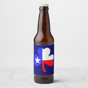 Texas Shamrock Bierflaschenetikett