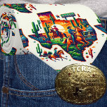 Texas Shape Cowboy Cowgirl Cactus Rodeo Sign Krawatte<br><div class="desc">Texas Form,  Cowboy,  Cowgirl,  Cactus und Rodeo Sign print auf Krawatte Dieser Druck ist auf anderen Gegenständen erhältlich. Art by Dancing Cowgirl Design for Rodeo Days Store</div>
