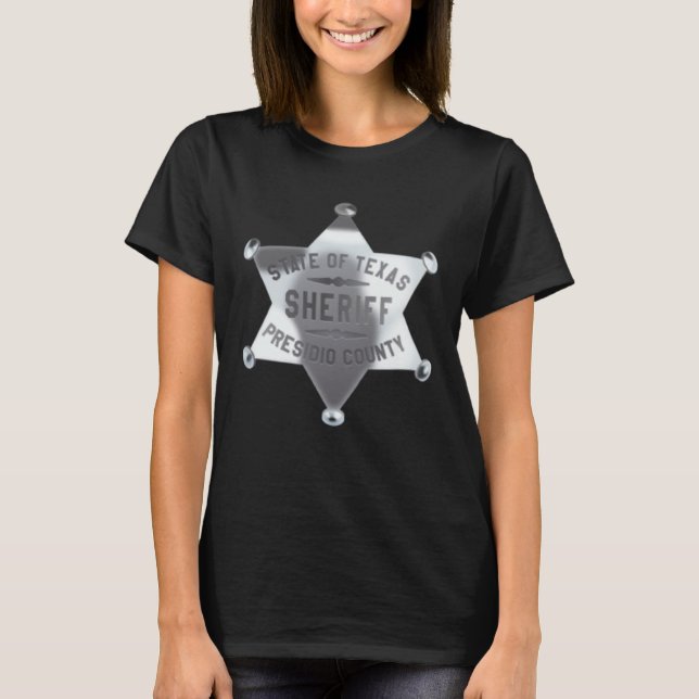 Texas Sheriff Uniform Kostüm T-Shirt (Vorderseite)
