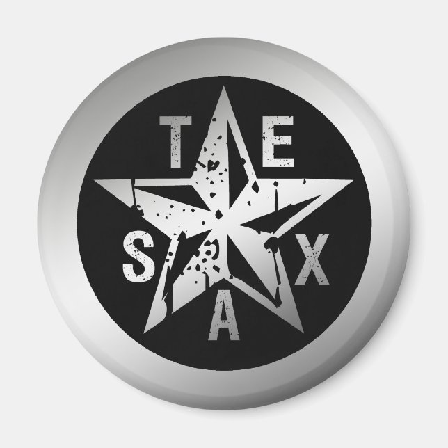 TEXAS SILVER STAR MAGNET (Vorne)