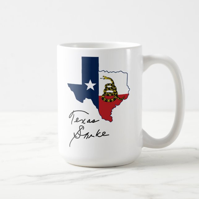 Texas Snake Flag Tasse (Rechts)