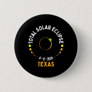 Texas Solar Eclipse 2024 Party Gesamtübersicht USA Button
