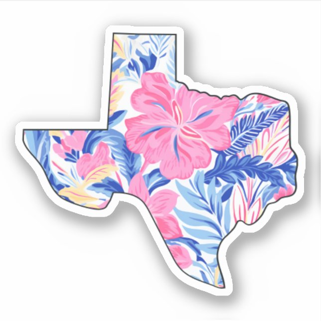Texas - Sommeraufkleber - Lilly Inspiriert Aufkleber (Vorderseite)