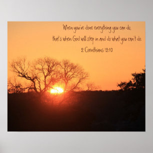 Texas-Sonnenaufgang, Schrifts-Zitat von den Poster