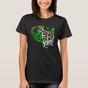 Texas St. Patrick's Day Glückliches Texas-Kuhfell T-Shirt