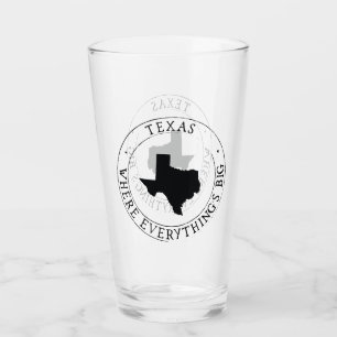 Texas Staat Glass Cup Glas