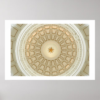 Texas Staat Hauptstadt Rotunda Poster