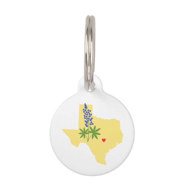 Texas-Staat Haustiermarke (Vorderseite)