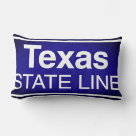 Texas Staat Line Pillow Lendenkissen