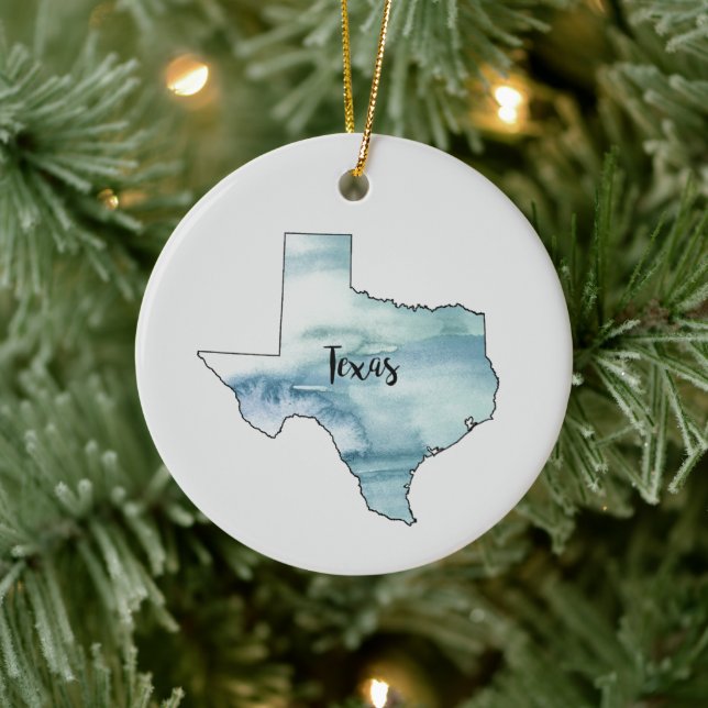 Texas Staat Malerei Illustration Ornament (Baum)