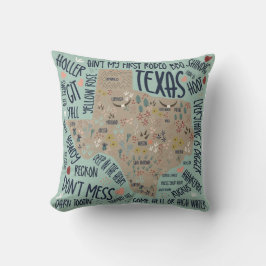 Texas Staat Themed Kissen