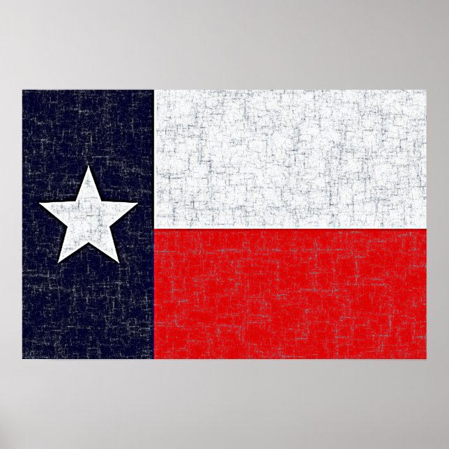 TEXAS-STAATLICHES FLAG-Poster Poster (Vorne)