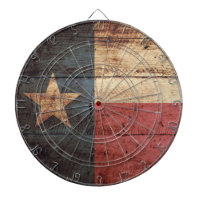 Texas-Staats-Flagge auf altem hölzernem Korn