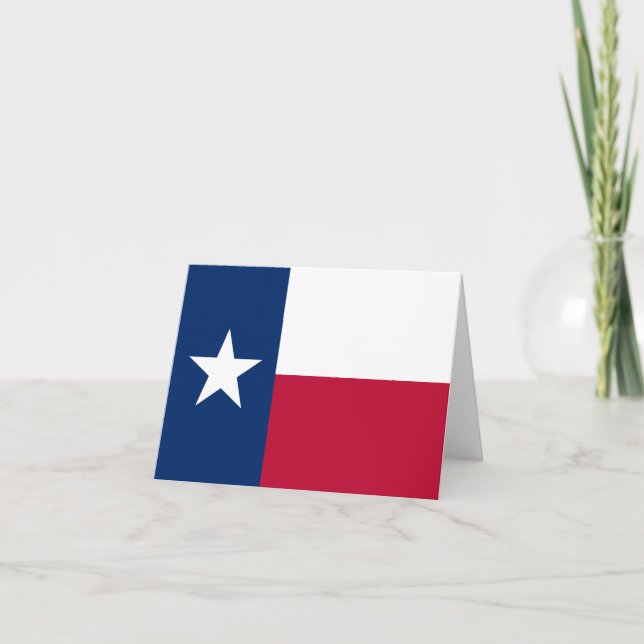 Texas-Staats-Flagge - der einzige Stern-Staat Karte (Vorderseite)