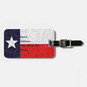 TEXAS-STAATS-FLAGGE Gepäck-Umbau Gepäckanhänger