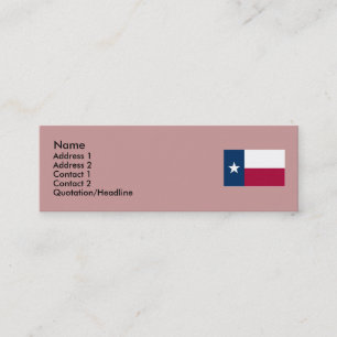 Texas-Staats-Flagge Mini Visitenkarte