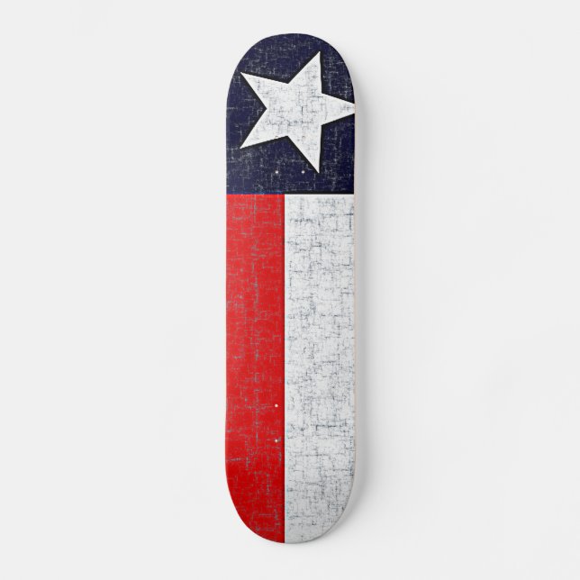 TEXAS-STAATS-FLAGGE Skateboard (Vorderseite)