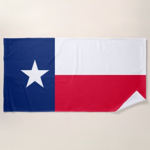 Texas-Staats-Flaggen-Entwurf auf a Strandtuch