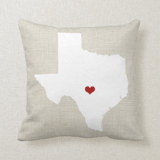 Texas-Staats-Kissen-Imitat-personalisiertes Kissen