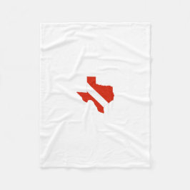 Texas-Staats-Tauchen-Flagge Fleecedecke