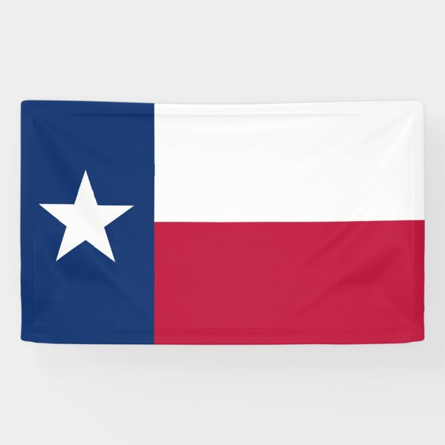 Texas-Staatsflagge - hochwertige authentische Banner (Horizontal)
