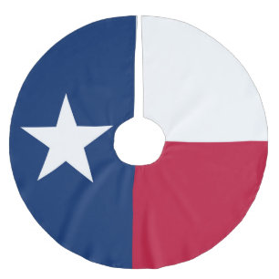 Texas-Staatsflagge - hochwertige authentische Polyester Weihnachtsbaumdecke
