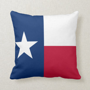 Texas-Staatsflagge Quadras Zipper Kissen Kissen