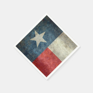 Texas-Staatsflagge Vintage Retro-Papierservietten Serviette
